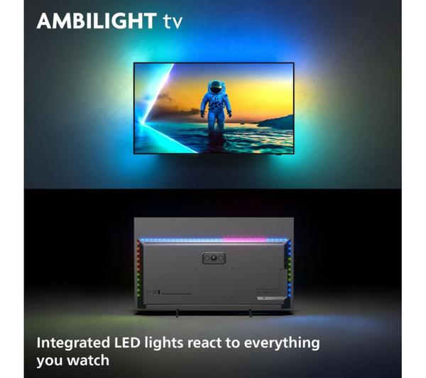 Philips OLED810 77 inch OLED TV showcasing vibrant colors and deep blacks