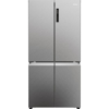 Haier HCR5919ENMP Platinum Inox Fridge Freezer – Front view of spacious American-style fridge freezer.