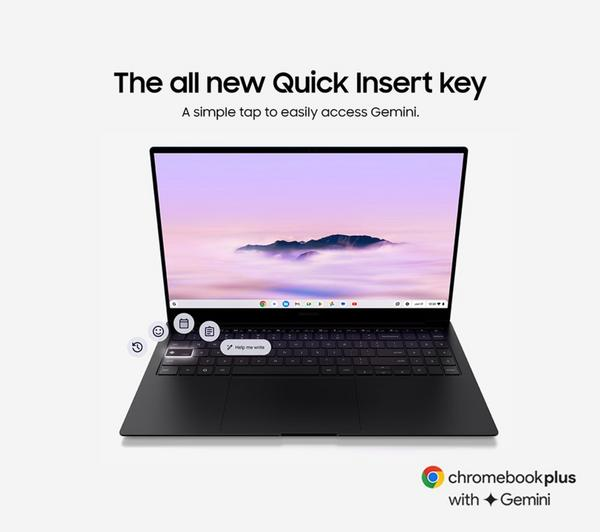 Samsung Galaxy Chromebook Plus Neptune Blue laptop in Neptune Blue color
