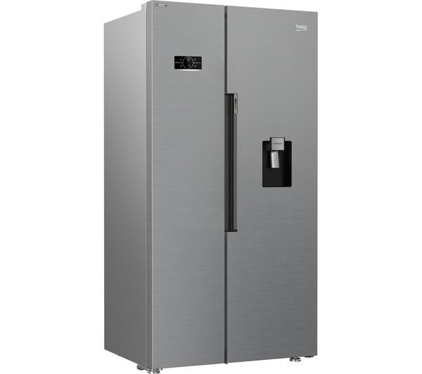 BEKO Pro HarvestFresh ASD2442VPS Stainless Steel Fridge with advanced cooling technology