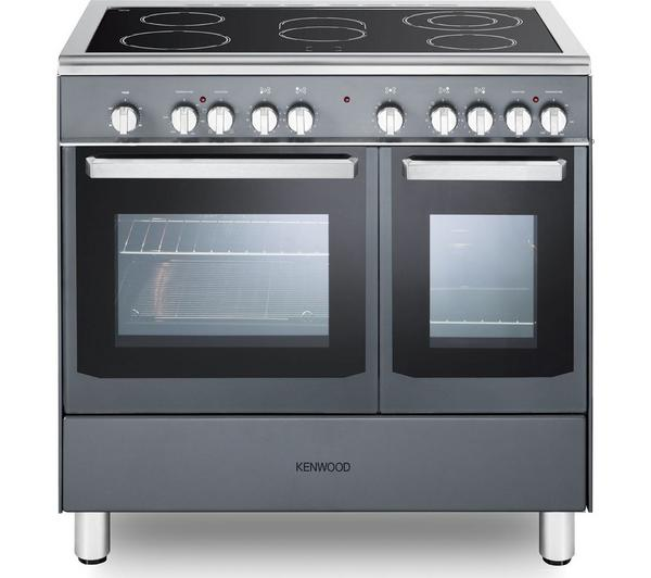 KENWOOD CK418SL 90cm Electric Ceramic Cooker in Slate Grey