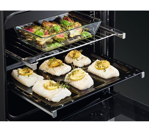AEG SteamBake CCB6741ACB Black Cooker with ceramic hob