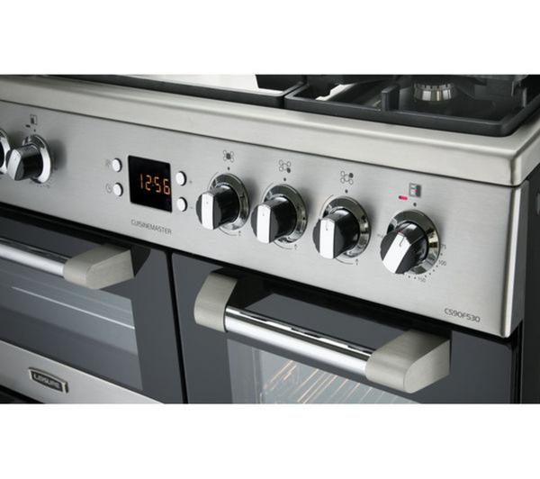 Leisure Cuisinemaster CS90F530X Dual Fuel Range Cooker Stainless Steel Front View