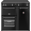 STOVES Richmond 90Ei Black Induction Range Cooker with modern black finish