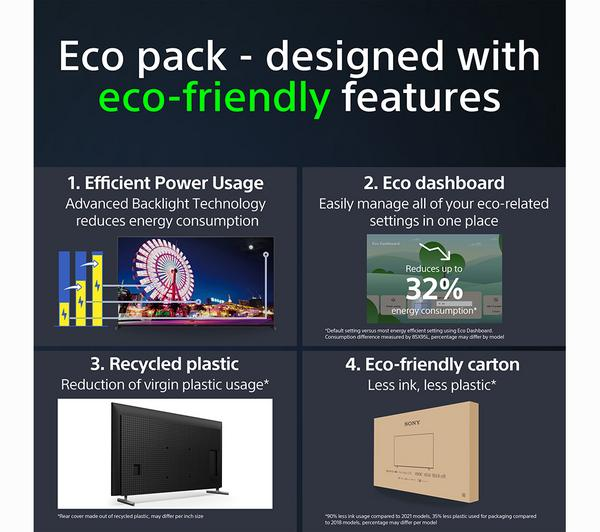 Sony KD-55X85LU 55 inch 4K TV showcasing vibrant HDR colors