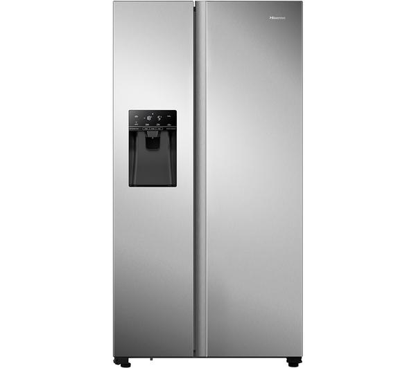 HISENSE PureFlat RS694N4TIE Stainless Steel Fridge Freezer - Front View
