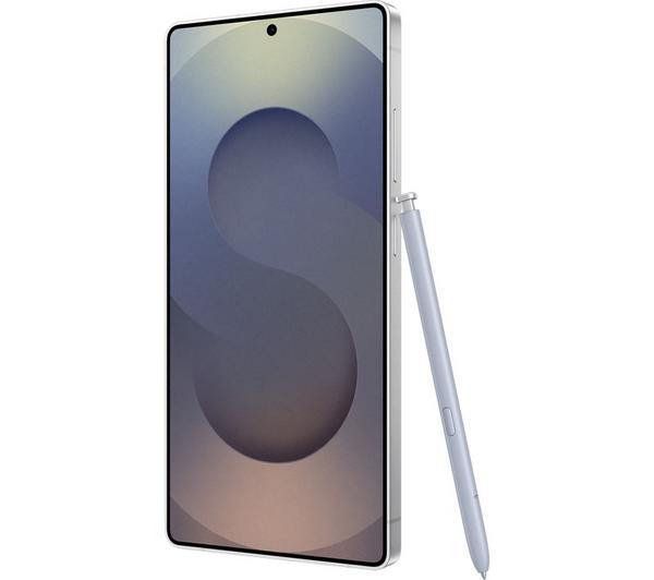 Samsung Galaxy S25 Ultra 1TB Silver in a sleek Titanium Blue finish.