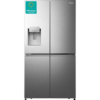 HISENSE PureFlat RQ760N4SASE Fridge Freezer in a modern stainless steel finish.