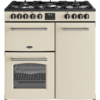 BELLING Farmhouse 90DF Cream Dual Fuel Range Cooker with cream finish