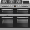 LEISURE CS100F520X Dual Fuel Stainless Steel Range Cooker Front View