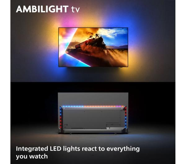 Philips OLED760 55 inch OLED TV showcasing vibrant colors and deep blacks