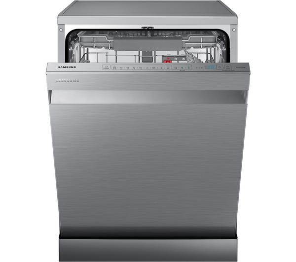 Samsung Series 11 DW60A8060FS Dishwasher in a modern kitchen setting.
