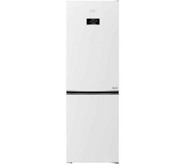 BEKO Pro HarvestFresh AeroFlow Fridge Freezer in White, showcasing its modern design and spacious interior.