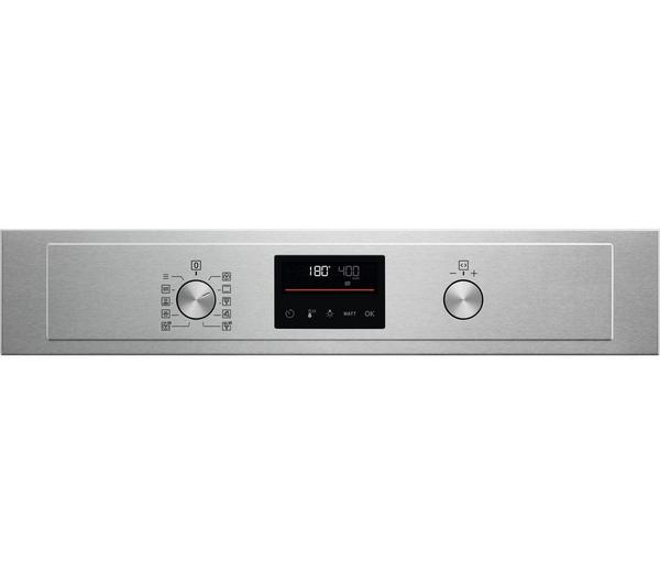AEG KMX365060M built-in microwave stainless steel door detail