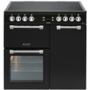 LEISURE Cookmaster CK90C230K Black Range Cooker with multiple hob burners and oven controls
