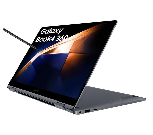 Samsung Galaxy Book4 360 512GB Grey laptop in a sleek design