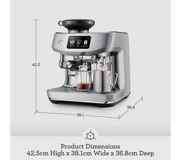 Sage SES985 Oracle Jet Coffee Machine brewing a perfect espresso shot