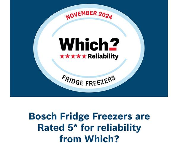 BOSCH Series 2 KIN85NSE0G Fridge Freezer with integrated sliding hinge