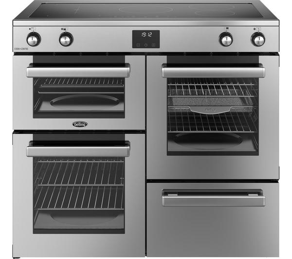 BELLING Cookcentre 100Ei Stainless Steel Electric Induction Range Cooker