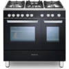 KENWOOD CK407G 90 cm Gas Cooker in sleek black finish