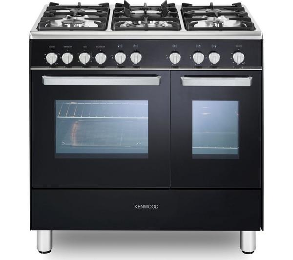 KENWOOD CK407G 90 cm Gas Cooker in sleek black finish