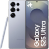 Samsung Galaxy S25 Ultra 1TB Silver in Titanium Blue, showcasing its sleek design and advanced camera.