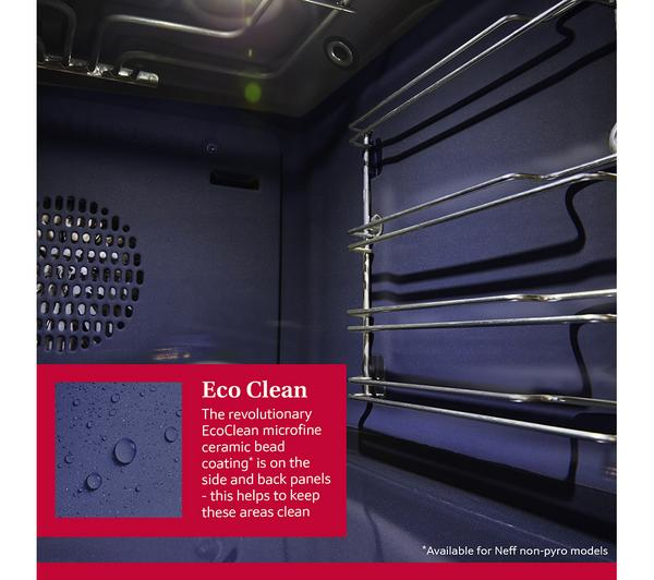 NEFF Slide&Hide N50 oven graphite grey electric oven with door open