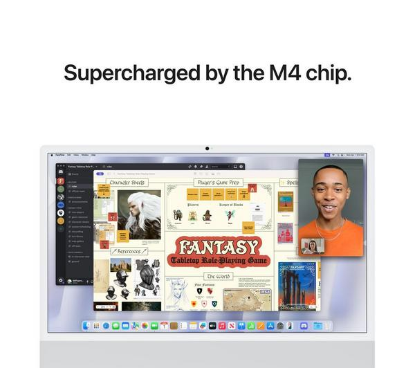 APPLE iMac 4.5K 24" M4 Silver - Stunning 4.5K Retina Display