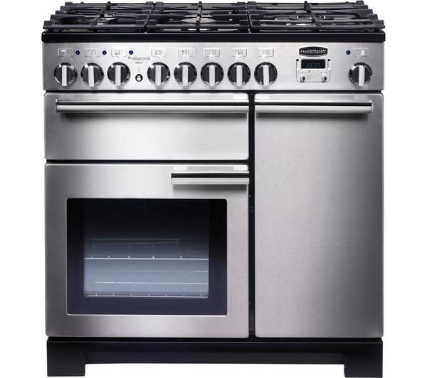 Rangemaster Professional Deluxe 90 Dual Fuel in a modern kitchen
