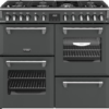 STOVES Richmond 100DF Anthracite Dual Fuel Range Cooker in Anthracite Finish