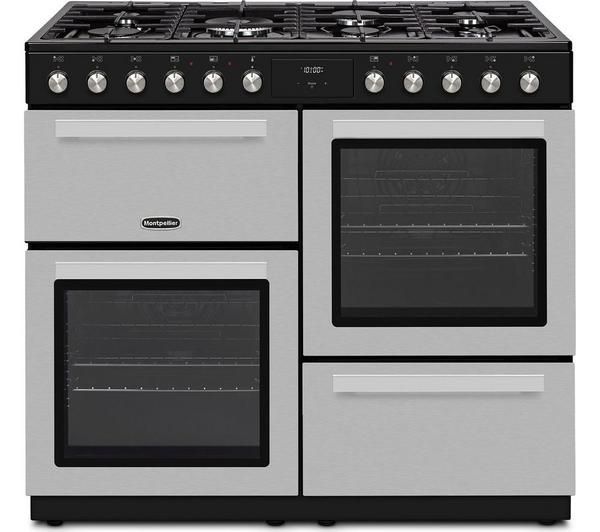 Montpellier MDFRC100X 100cm Dual Fuel Range Cooker Inox