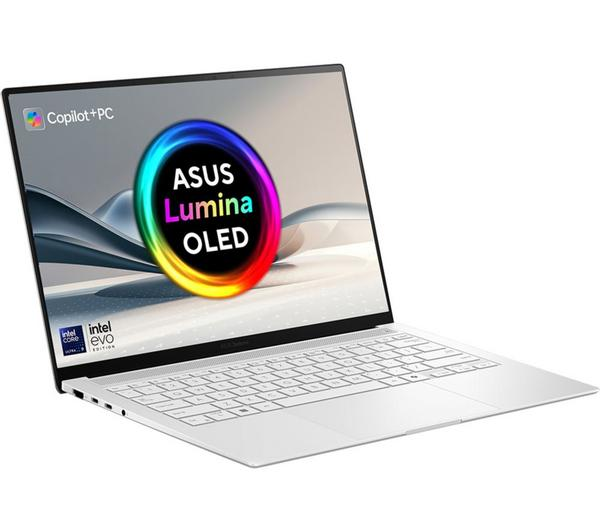 ASUS Zenbook S 14 White 1TB laptop with sleek white design