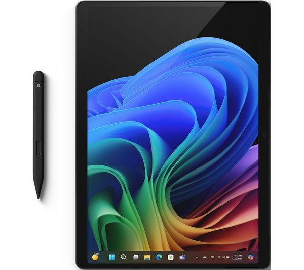 Microsoft Surface Pro OLED Black with 512GB storage and Snapdragon X Elite processor.