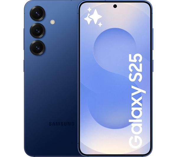Samsung Galaxy S25 256GB Navy smartphone front view