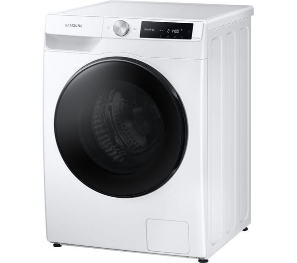 Samsung Series 6 AI Washer Dryer in white with WiFi connectivity