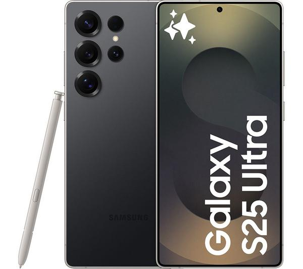 Samsung Galaxy S25 Ultra 256GB Black, showcasing its sleek design and powerful features.