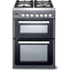 KENWOOD CK234DF SL Dual Fuel Cooker in a modern grey chrome design