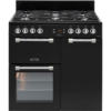 LEISURE Cookmaster CK90F232K Black Dual Fuel Range Cooker with Black Finish