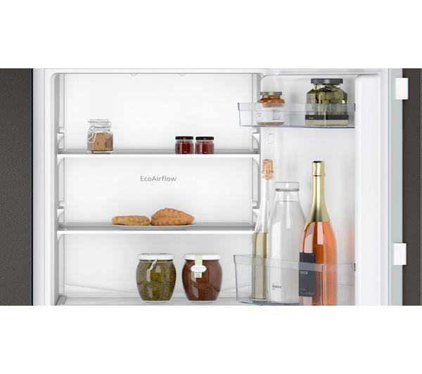 NEFF N30 KI7851FE0G Integrated Fridge Freezer showcasing its sleek design and integrated functionality.