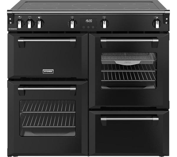 STOVES Richmond 100Ei Anthracite Electric Induction Cooker in Anthracite finish