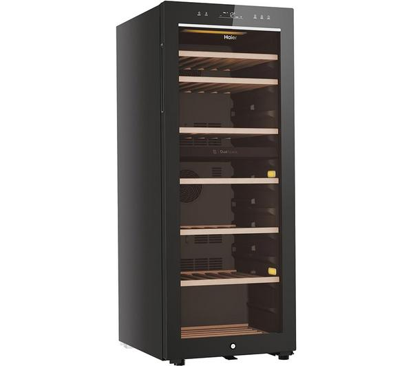 Haier HWS77GDAU1 Dual Zone Black Wine Fridge