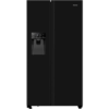 HISENSE PureFlat RS694N4TBE Black Fridge Freezer – Modern Black American-Style Fridge Freezer