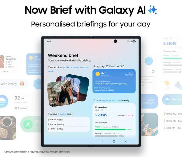 Samsung Galaxy Z Fold7 512GB Silver showing its sleek design