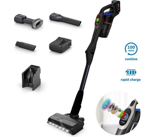 BOSCH Unlimited 10BCS1051GB Black vacuum cleaner in use