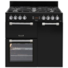 Leisure Cookmaster CK90G232K Black Cooker with dual fuel functionality