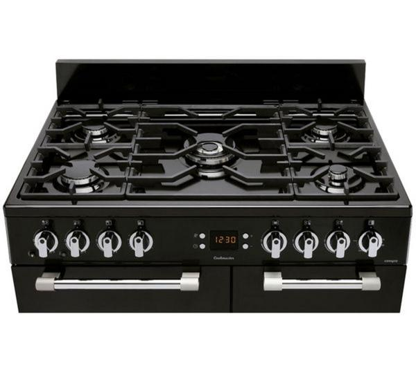 Leisure Cookmaster CK90G232K Black Cooker with dual fuel hob