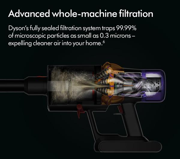 Dyson V15s Detect Submarine Vacuum cleaning hardwood floors