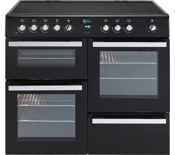 FLAVEL Milano 100 MLN10CRK Black Electric Range Cooker