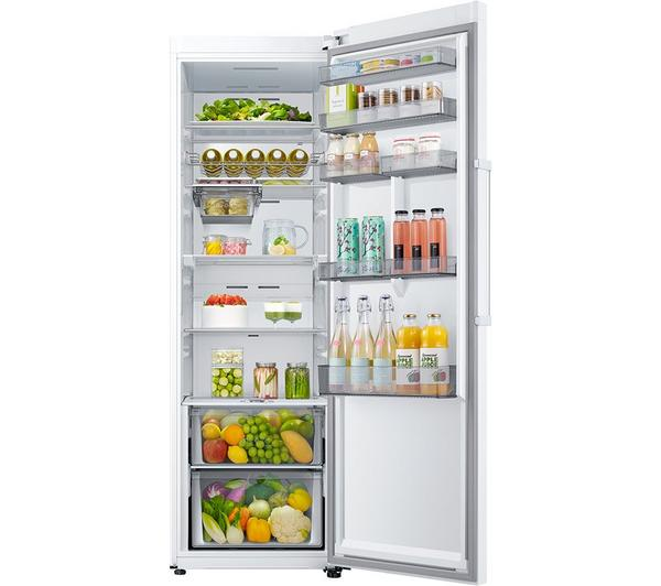 Samsung Bespoke SpaceMax Smart Fridge in Snow White, Tall Design