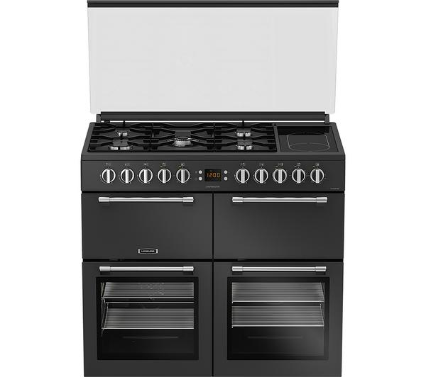 LEISURE Chefmaster CC100F521T Anthracite Dual Fuel Range Cooker in a kitchen setting.